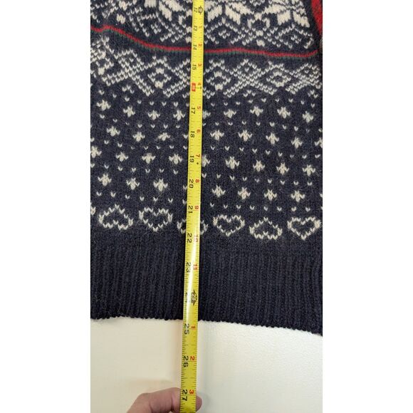 L.L. Bean Vintage Snowflake Wool Blend Sweater, women's L - Picture 4 of 7